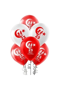 23 Nisan Bayramı Baskılı Balon 50 Adet